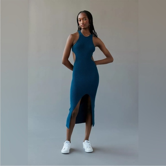 Urban Outfitters Ora Sweater Cut Out Midi Dress - Picture 1 of 8